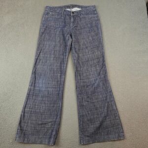 Joe's Jeans Wide Leg Muse Jeans Womens 30 Blue Medium Wash Made USA Denim